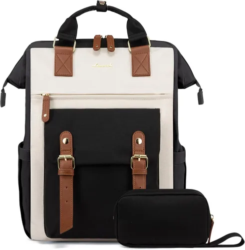 Miniatura 16 de LOVEVOOK - Mochila para laptop, para viaje de trabajo, bolso de enfermera, profesor, médico, viajero, para computadora de negocios, mochila