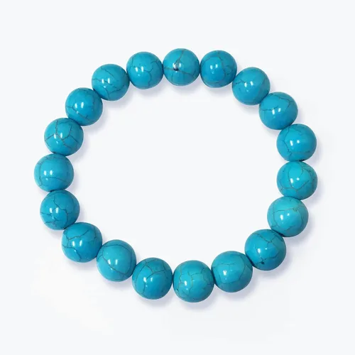 Miniatura 666 de Gem Avenue Handmade Round Bead Stretch Bracelet Unisex Natural Stone Beaded Jewelry for Men & Women, Elastic Wristband for Daily Wear