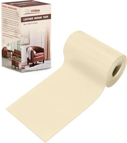 Miniatura 82 de Cinta de reparación de piel de 3 x 60 pulgadas, parche autoadhesivo de reparación de piel para sofás, muebles, asiento del conductor (color negro)