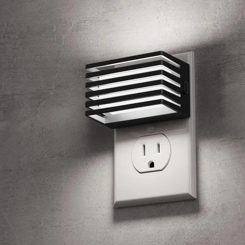 Miniatura 13 de L LOHAS LED Luces nocturnas enchufables a la pared, paquete de 2 luces nocturnas modernas con sensor de atardecer a amanecer, luz nocturna
