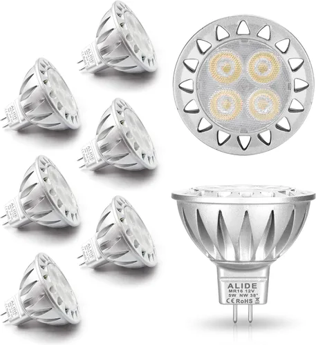 Miniatura 11 de ALIDE Bombillas LED MR16 GU5.3, 50 W, equivalente a halógena, 2700 K, blanco cálido, MR16 5 W, 12 V, bombillas de bajo voltaje, focos