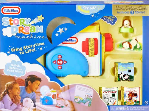 Miniatura 4 de Little Tikes Set Inicial de Máquina de Historias, Tiempo de Cuento, Libros, Pequeño Libro Dorado, Reproducción de Audio, Personaje de El Perro