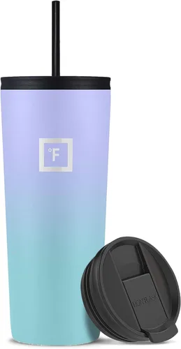 Miniatura 16 de IRON °FLASK Taza clásica - Botella de agua de acero inoxidable aislada al vacío, de doble pared, taza para beber, taza de viaje aislada