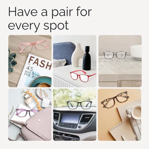 Miniatura 6 de Ccvoo Anteojos de lectura para mujer y hombre, con protección contra la luz azul, anteojos para computadora, anteojos de emergencia