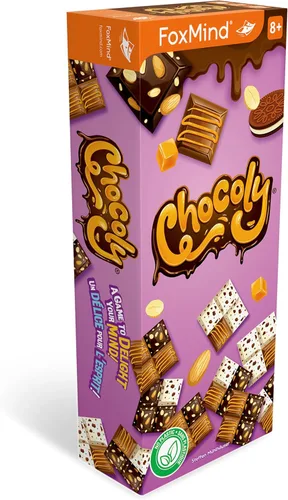 FoxMind Juegos: Chocoly, un juego de lógica sin calorías, juego de colocación de azulejos de chocolate, hasta 4 jugadores, 8 en adelante.
