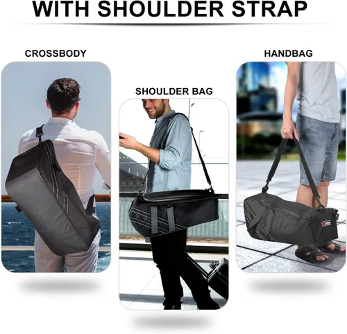 Miniatura 7 de Bolsa para debajo del asiento compatible con accesorios Honda Ruckus 2010-2025, bolsa de almacenamiento resistente al agua con marco lateral de Negro