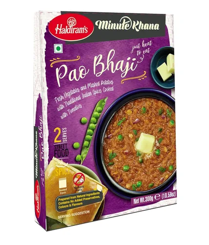 Miniatura 2 de Haldiram's Haldirams Pao Bhaji listo para comer (10.58 oz) - Paquete de 3