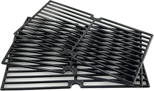 Miniatura 3 de Parts DC118 - Rejilla de cocción de hierro fundido para Brinkmann 810-1415-F, 810-1470, 810-8300, 810-8300-F, para Grill King 810-9325-0, juego de 3