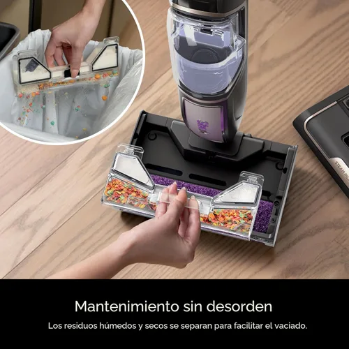 Miniatura 7 de Shark Steam Pickup SD201 Trapeador ligero de vapor 3 en 1, recoge residuos, con limpieza profunda, desinfecta con vapor, todo a la vez, para pisos