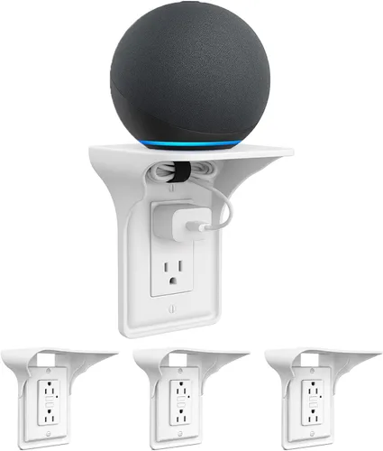 Miniatura 10 de Paquete de 2 estantes de salida – Organizador de montaje en pared para Echo Dot, HomePod Mini, Alexa y dispositivos domésticos inteligentes – Ahorro