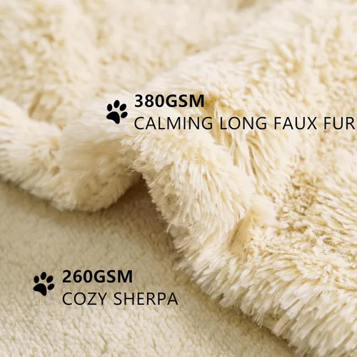 Miniatura 2 de gogobunny Manta impermeable para perros para perros grandes, gatos, cachorros, manta reversible de piel sintética para mascotas, lavable, protección