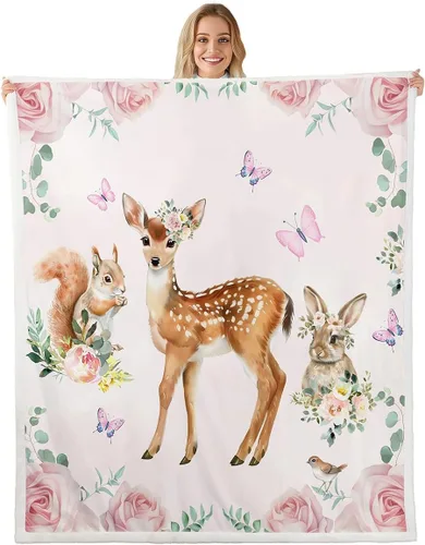 Miniatura 10 de Erosebridal Manta infantil de cebra de 40 x 50 pulgadas para dormitorio, sala de estar, sofá, sofá, manta de forro polar de animales de zoológico