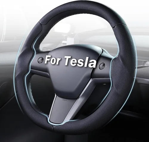 Miniatura 17 de Cubierta de volante para Tesla Model 3 Highland (2024-Presente) / Model Y Juniper (2025-Presente), antideslizante, agarre cómodo, transpirable
