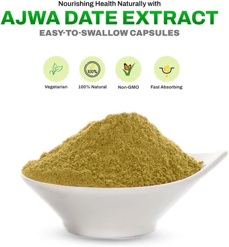 Miniatura 8 de Dr. HERBALIST Extracto de dátiles Ajwa 350mg - 60 cápsulas Sin OMG Absorción rápida Vegetariano
