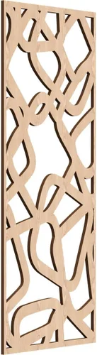 Miniatura 15 de Acme Paneles de pared decorativos de madera con calado, 9 3/8 pulgadas de ancho x 24 3/8 pulgadas de alto x 1/4 de alto, roble rojo