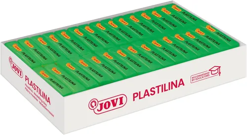 Jovi - Arcilla de modelado reutilizable que no se seca, 30 barras de plastilina, 1.75 onzas cada una, total de 3.3 libras (verde claro)