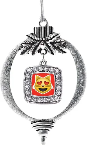 Miniatura 97 de Inspired Silver - Nana púrpura - Adorno de Navidad plateado - Adorno cuadrado para árbol de Navidad con circonita cúbica - Decoración colgante
