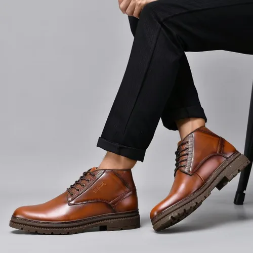 Miniatura 7 de Holy ark Casual Boots for Men Genuine Leather Oxford Dress Shoes