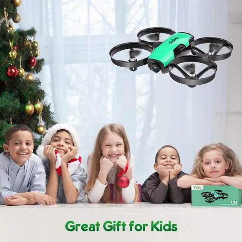 Miniatura 2 de Loolinn Dron para niños de 8 años o más, regalo con cámara, mini dron, cuadricóptero con control remoto con cámara ajustable de 90°, seguro