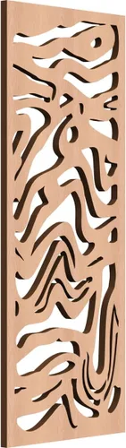 Miniatura 113 de 9 3/8"W x 24 3/8"H x 1/4"T Northfield Decorativos Paneles de Pared de Madera Calado, Abedul