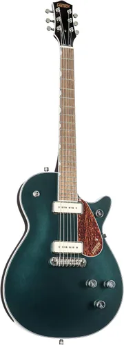 Gretsch G5210-P90 Electromatic - Guitarra eléctrica de 6 cuerdas para diestros Jet Two 90 con acabado brillante y cuerpo de caoba (Verde Cadillac)