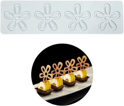 Miniatura 11 de Moldes de silicona 3D de hojas huecas para chocolate, molde de panal de abeja, caramelo, patrón de flores, molde para fondant, decoración de tartas