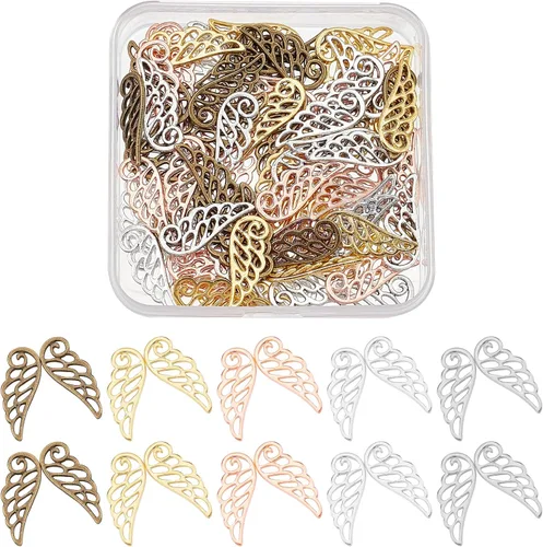 Miniatura 8 de SUPERFINDINGS Colgantes de estilo tibetano con diseño de estrella de sol y luna, colgantes de metal de plata tibetana suave para manualidades