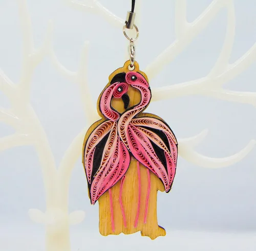Miniatura 15 de Colección Quilling Bird Lovers – Adornos de quilling hechos a mano para amantes de los animales, decoraciones para el hogar y días festivos, dijes