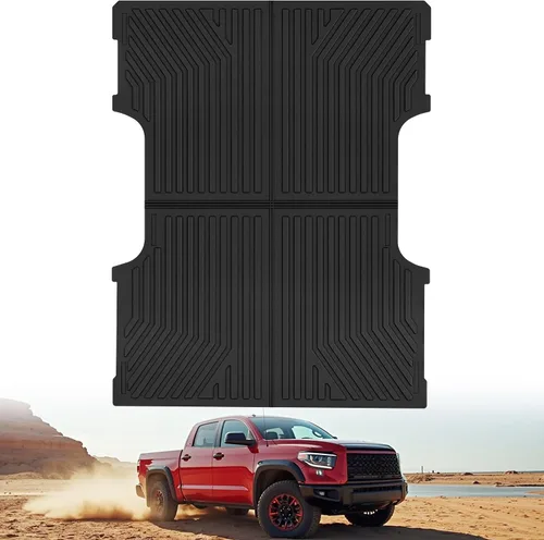 OEDRO Tapete para cama de camioneta compatible con Toyota Tundra 2022-2025 2026, accesorios de 6.5 pies, línea de vehículo, protección para todo