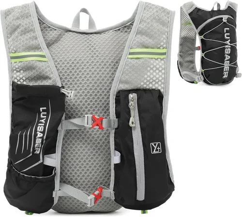 Miniatura 16 de TRIWONDER Mochila de hidratación para correr, chaleco de agua ligero para hombres y mujeres, paquete de agua de hidratación para ciclismo, correr