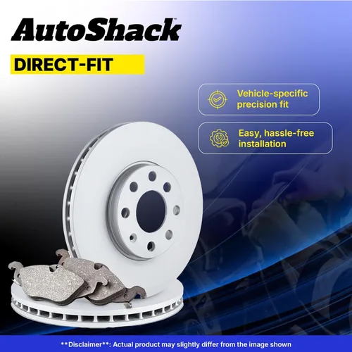 Miniatura 5 de Auto Shack 11.81" (300 mm) Rotores de freno ventilados delanteros recubiertos + pastillas de freno cerámicas de reemplazo para 2011-2016 Kia