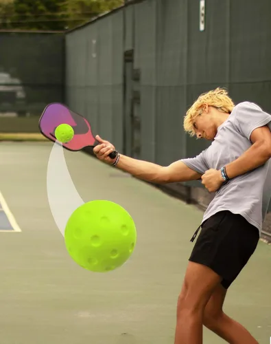 Miniatura 6 de Tarutaru Paquete de 12 bolas de pickleball de espuma, bolas de pickleball silenciosas para práctica en exteriores o interiores, juego de bolas Verde