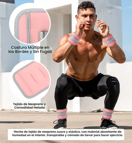 Miniatura 6 de Ankle Weights A Pair of 1/2/3/4/6/8/10/12/20 LBS Wrist Leg Arm Weights for Women Men with Adjustable Straps, Strength weighted for Physical Therapy