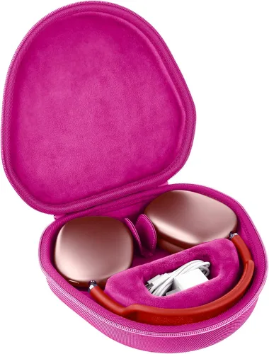 Miniatura 11 de co2CREA Funda rígida con modo de sueño, reemplazo para auriculares Apple AirPods Max inalámbricos de diadema (Funda negra)