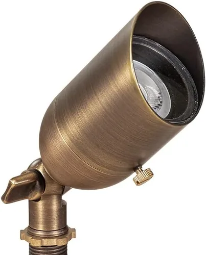 Miniatura 2 de Kit de iluminación LED de latón de 12 V (6 focos al aire libre, 2 luces de camino) con transformador de bajo voltaje de 100 W para casa, patio