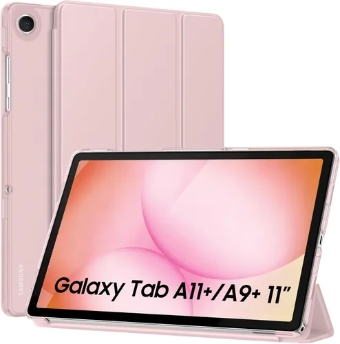 Miniatura 41 de MoKo Funda para Galaxy Tab A9+/A9 Plus de 11 pulgadas 2023, Funda Protectora Inteligente Delgada con Soporte y Carcasa Trasera Translúcida de PC