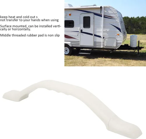 Miniatura 3 de Acouto Manija de puerta mosquitera y barra de asistencia – Manija de agarre de puerta de entrada RV de 11 pulgadas para remolque, barco y marina