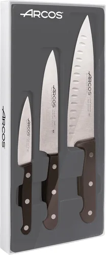 Miniatura 25 de Arcos Cuchillo de chef de 6 pulgadas de acero inoxidable. Cuchillo de cocina para cortar y pelar alimentos pequeños. Mango ergonómico