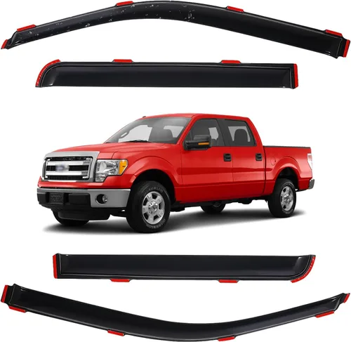 Miniatura 35 de Visor de ventana en canal para Jeep Grand Cherokee WK2 4 puertas SUV 2022, deflector de viento, protector solar y lluvia, adhesivo, a prueba