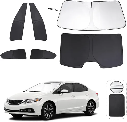 Miniatura 29 de TINGLU Parasoles para Ventanas para Mazda 3 2019-2026 Accesorios Coche Ventanas Laterales Completas Parabrisas Triangular Trasero Protector Solar