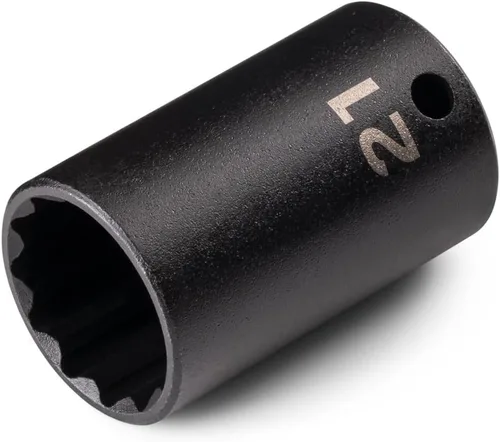 Miniatura 6 de TEKTON Accionamiento de 3/8 pulgadas x 1 pulgada Zócalo de impacto de 12 puntos poco profundo SID12225