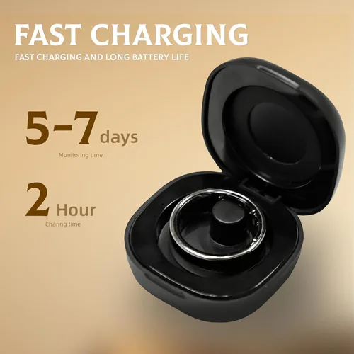 Miniatura 5 de Anillo inteligente para mujeres y hombres, rastreador de fitness y salud con monitor de frecuencia cardíaca, oxígeno en sangre, rastreador de sueño