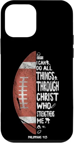 Miniatura 15 de iPhone 13 I can do all things through Christ Philippians 4:13 - Funda de fútbol