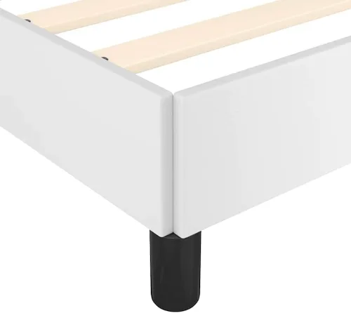 Miniatura 4 de vidaXL Base de cama de piel sintética, estilo escandinavo, soporte de listones, no necesita somier, sin colchón, fácil montaje, cama individual