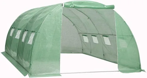 Miniatura 10 de vidaXL Invernadero, marco frío para jardín, patio, patio, césped, casa verde para cultivo de plantas, invernadero al aire libre