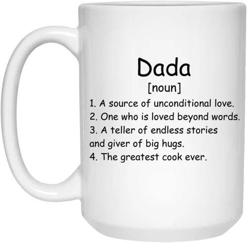 Miniatura 2 de GavinsDesigns Taza de café Dada Noun – Taza de definición de papá – Regalo para papá – Regalos de cumpleaños para papá – Regalos de papá – Regalos