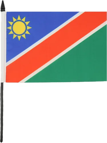 Miniatura 142 de AZ FLAG Sierra Leone Bandera de mesa 5'' x 8'' - Bandera de escritorio de Sierra Leona 21 x 14 cm - Bastón y base de plástico negro