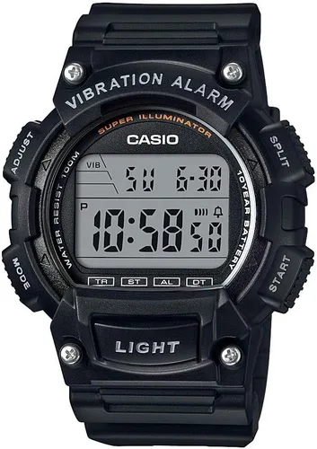 Miniatura 3 de Casio Serie W736H Reloj digital para hombre Cronómetro 1/100 SEC Temporizador de cuenta regresiva Luz LED súper iluminadora Resistencia al