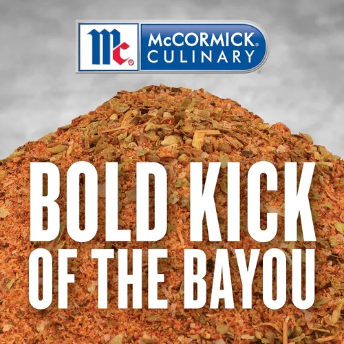 Miniatura 8 de McCormick Culinary Bayou Cajun Seasoning, 21 oz – Un recipiente de 21 onzas de condimento cajún hecho con especias aromáticas para bagre, cangrejo
