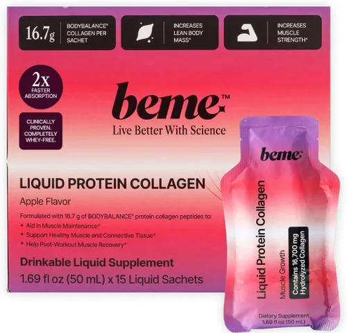 Miniatura 4 de BeMe Performance Recovery Duo - Disparos de proteína líquida para apoyo muscular + 5,000 mg de colágeno TENDOFORTE para la salud del tendón